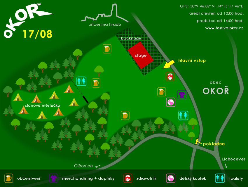 Plánek areálu Plánek areálu